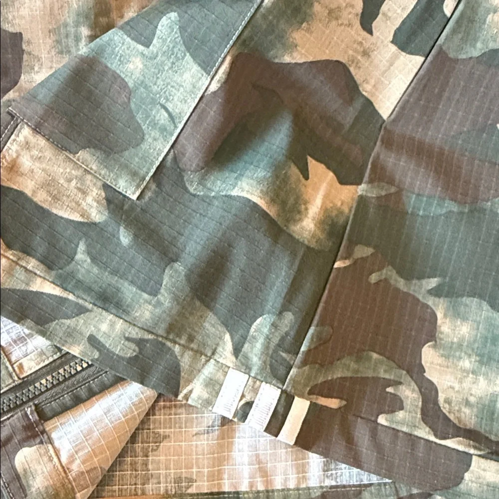 adidas Camo Zip-Front Utility Skirt in Green and Brown - Picture 7 of 9